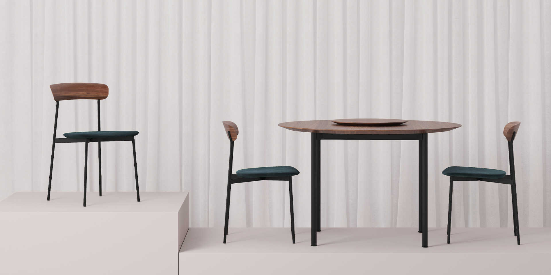 Обеденный стул Crawford U Stellar Works CR-S210-UP - Вид №1