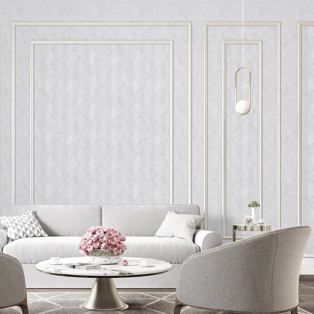 Обои флизелиновые Erismann Bogema светло-серые 1.06 м ЭР60615-05 STLM-2016635 - Вид №4
