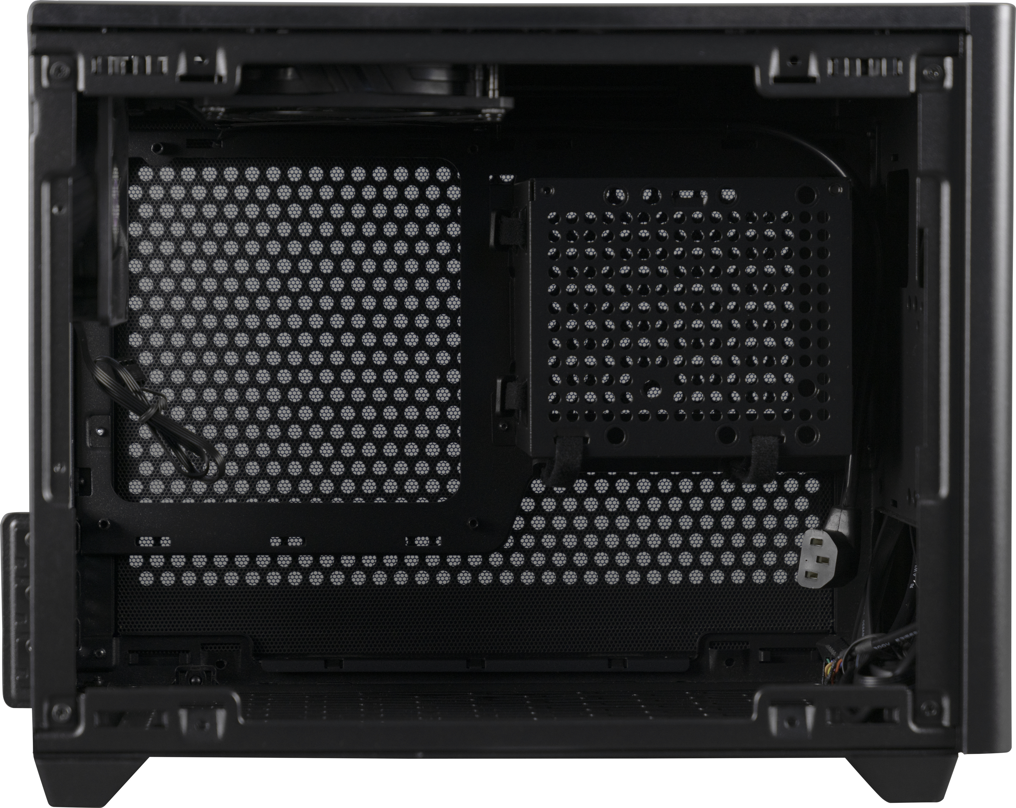 MCB-NR200-KNNN-S00 masterbox nr200, usb3.0x2, 1x92 fan, 1x120 fan, black, steel panel, w/o psu, mitx Cooler Master Cooler Master MasterBox Santreyd  - Вид №16