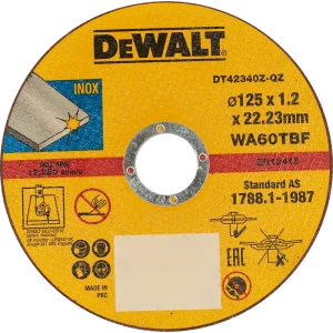 Диск отрезной по металлу тип 41 Dewalt 125x22.2x1.2 мм 82170509 STLM-2067460
