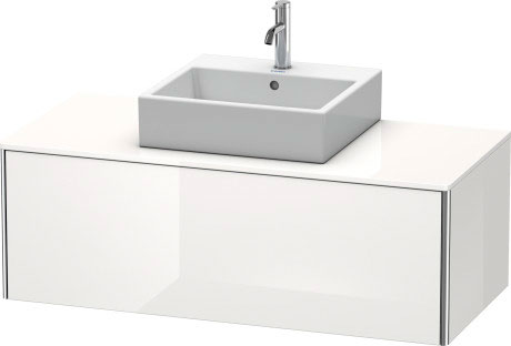 XS490209797 Тумбочка для подвесной консоли XSquare #XS4902 1200 x 548 мм Светло-голубой шелковисто-матовый лак Duravit - Вид №2