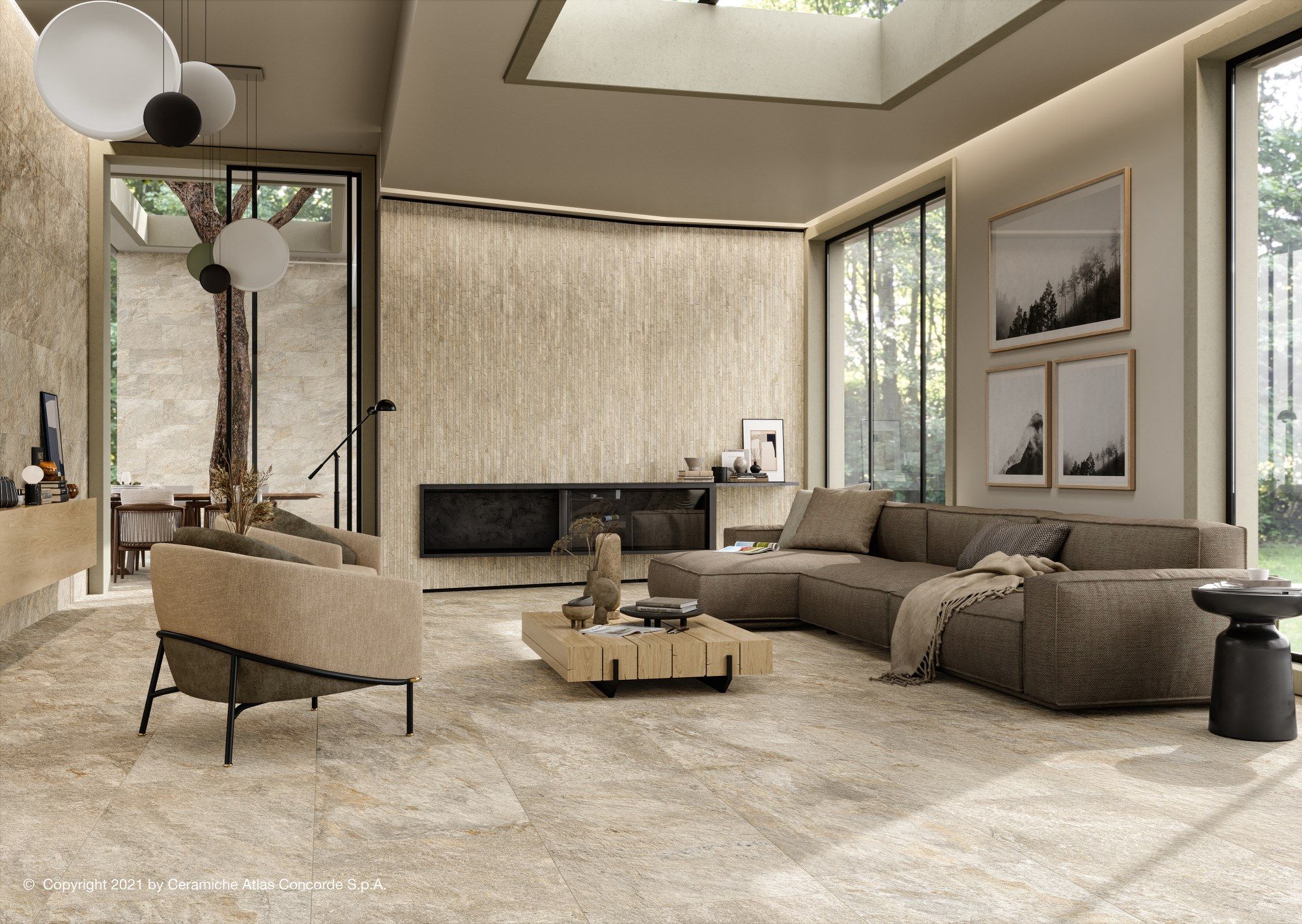 Пол / облицовка керамогранита с эффектом камня Atlas Concorde Norde ARCH-00026085 - Вид №34