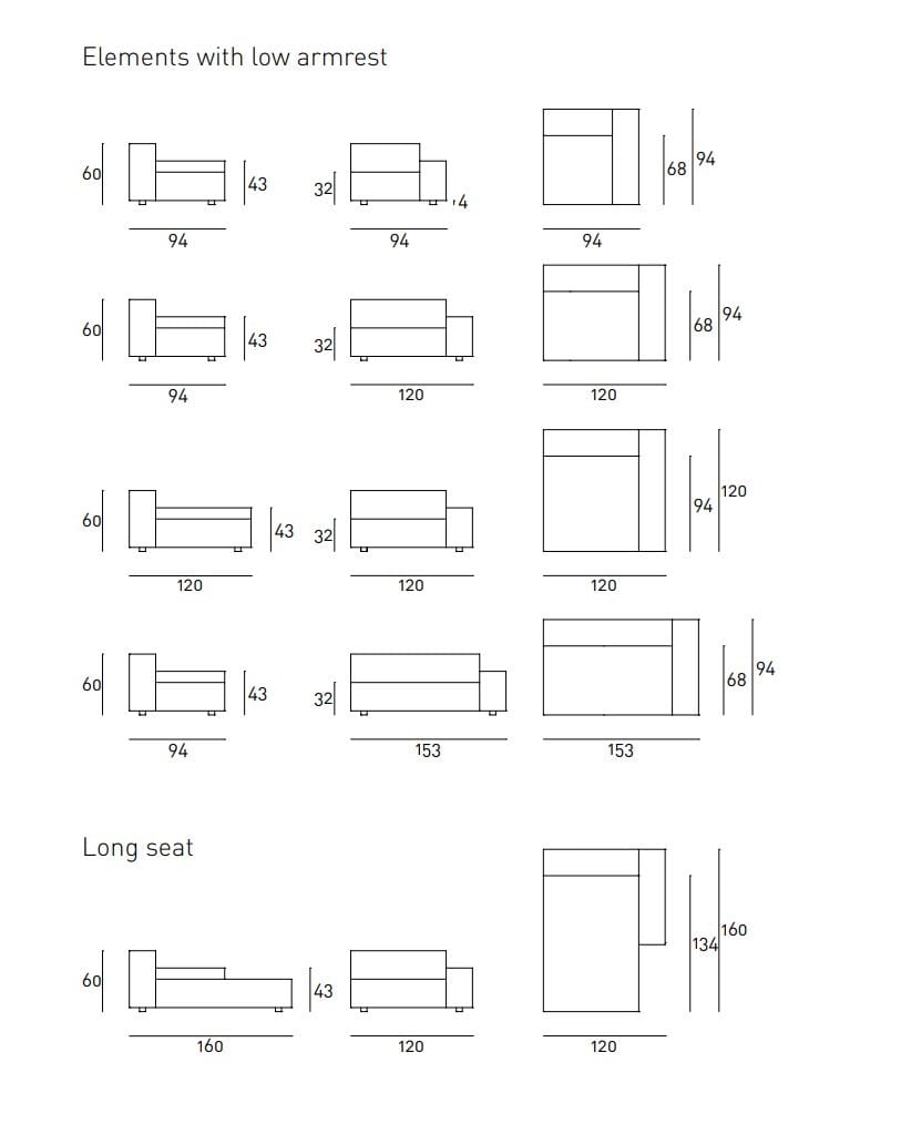 Ткань раскладной диван-кровать Living Divani Wall ARCH-00065916 - Вид №5