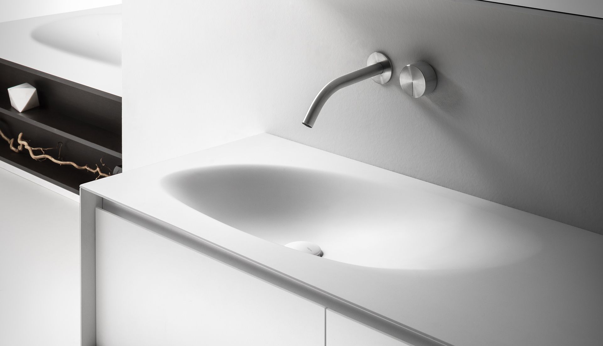 Подвесной шкаф для умывальника с выдвижными ящиками Falper Shape EVO ARCH-00005699