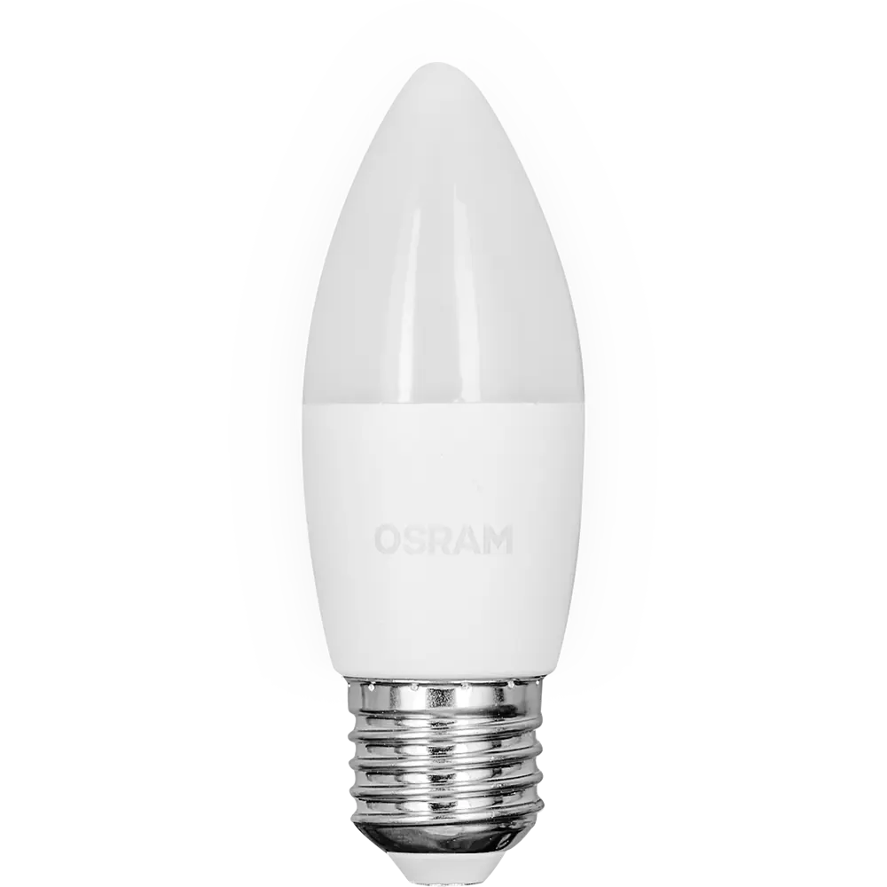 Лампа светодиодная Osram свеча 5Вт 470Лм E27 холодный белый свет 85099654 STLM-2079320  - Вид №1