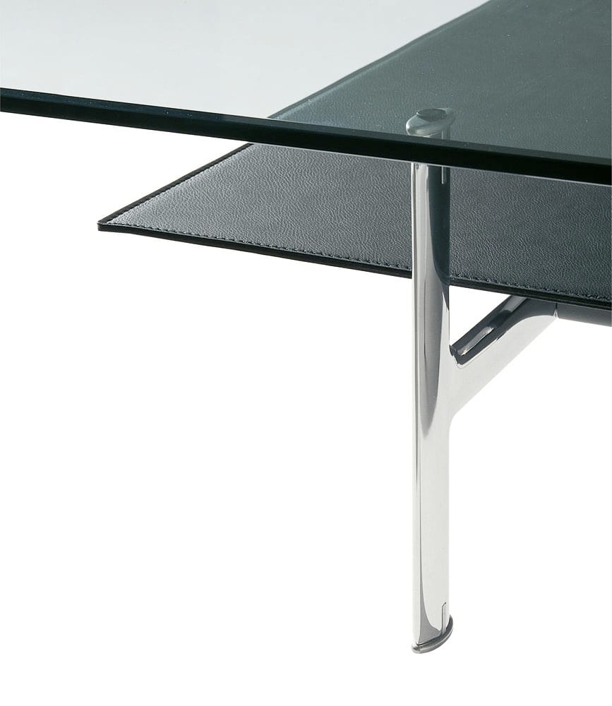 Стеклянный прямоугольный низкий журнальный столик B&B Italia Диез ARCH-00003695