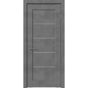 Комплект двери Сохо со стеклом 70x200 см ПВХ цвет лофт тёмный без доборов