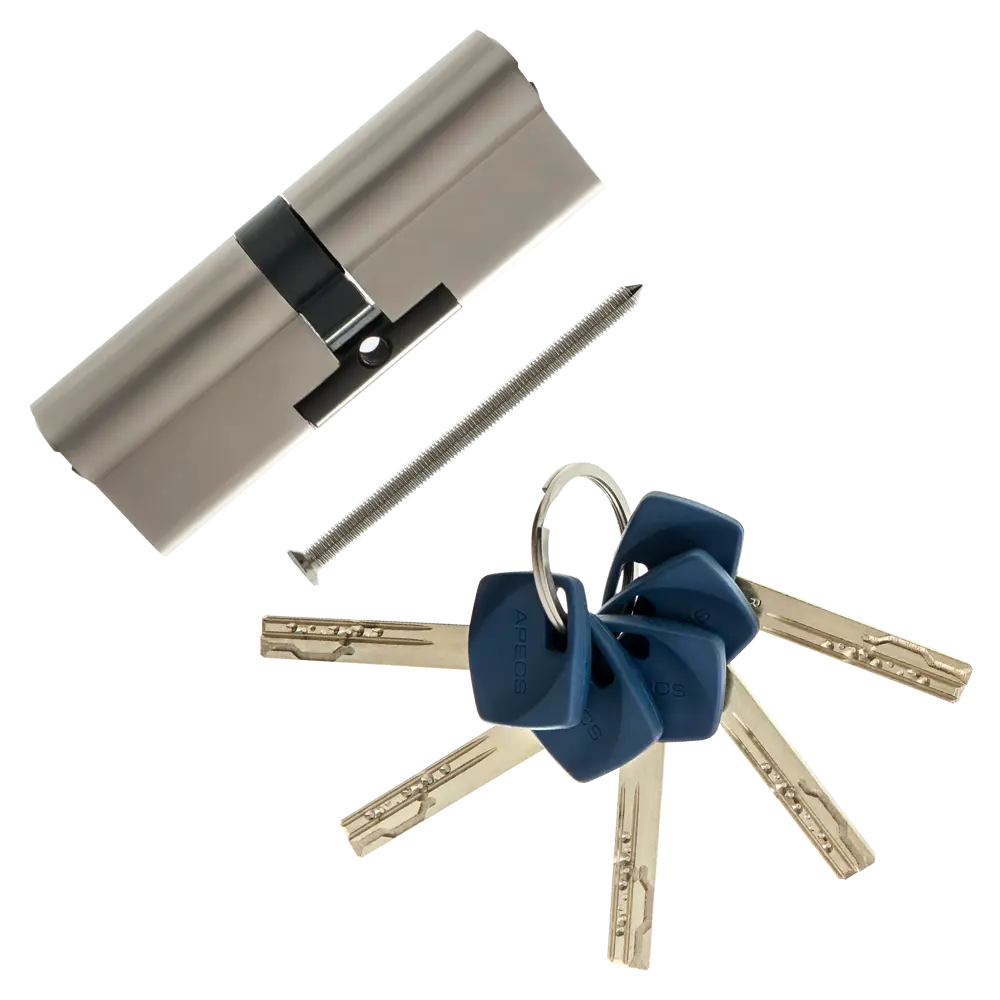 Цилиндр Apecs Premier XR-90-NI, 45x45 мм, ключ/ключ, цвет никель ЦИЛИНДР APECS PREMIER XR-90-NI КЛЮЧ-КЛЮЧ STLM-2165036 - Вид №1