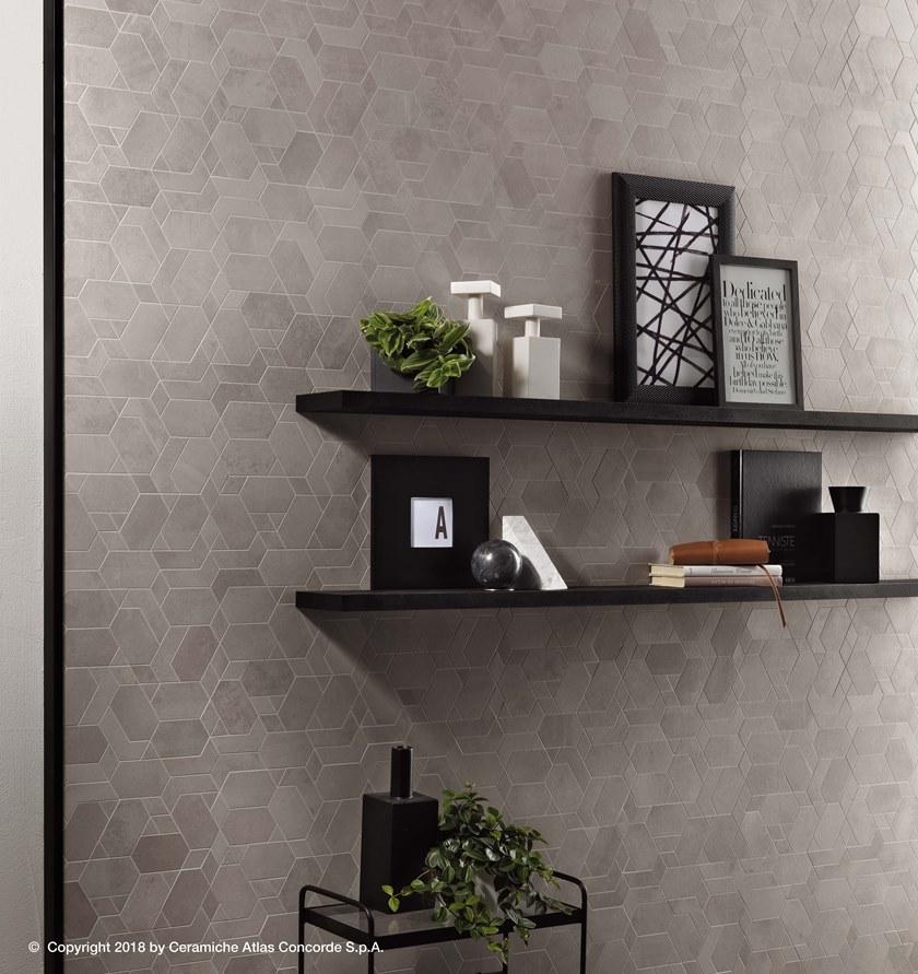 Atlas Concorde Белая плитка для стен с эффектом бетона Boost sun-id-1428030 - Вид №4