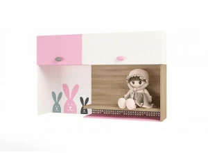 Надстройка на стол ABC-KING/навесная полка правая MIX BUNNY (розовый)