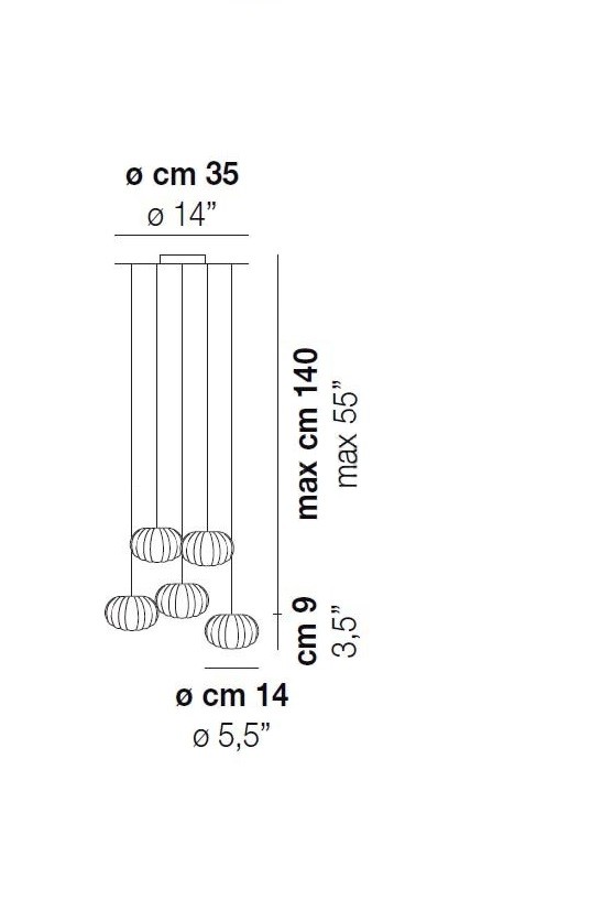 Vistosi Diamante SP5 CR/TR подвес 71159 - Вид №2