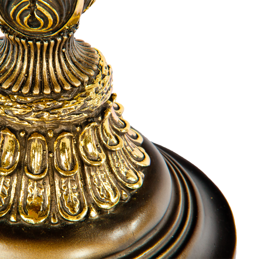 32022,34057 Настольная лампа Колонна Испанская Бронза Тюссо Амарант BOGACHO 4627138210994, 4627138151082 - Вид №3