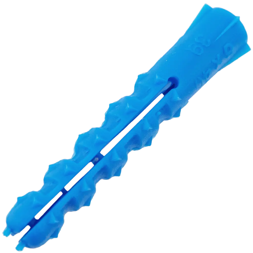 Дюбель с шипами для полнотелых материалов 6х40 мм полипропилен цвет синий 500 шт НЕВСКИЙ КРЕПЕЖ STLM-2033253 - Вид №1