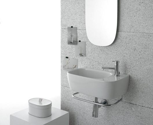 Ge046/47/60/61/70 bi Подвесная раковина настенная овальная Ceramica Globo Genesis белая - Вид №8