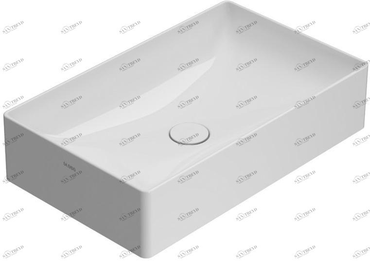 B6r81/63/65/51 .bi Накладная раковина на столешницу  овальная Ceramica Globo T-EDGE