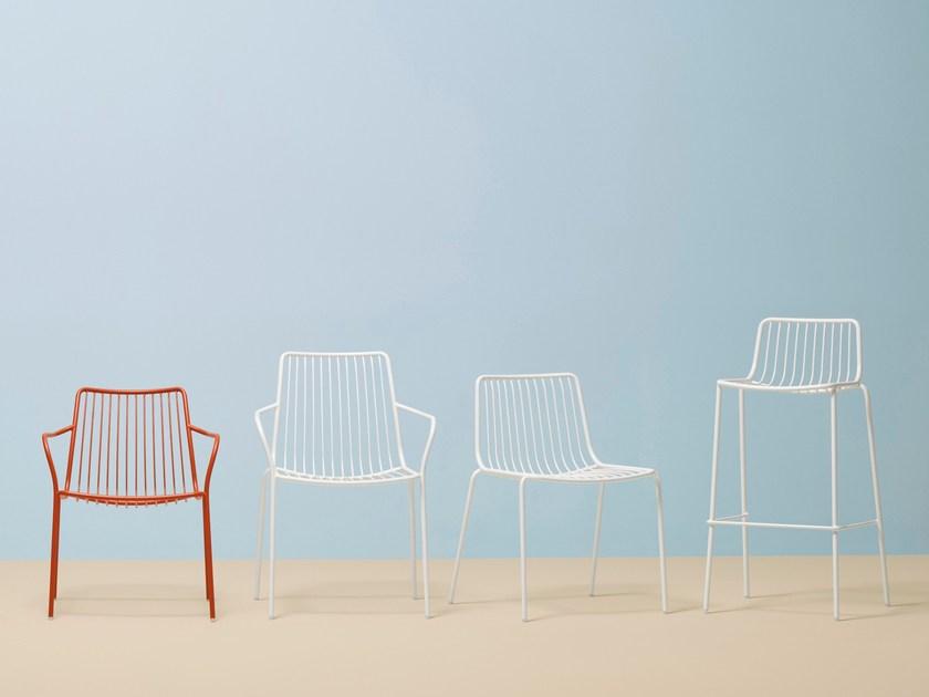 Pedrali Металлический садовый стул с подлокотниками Nolita 3656 - Вид №6