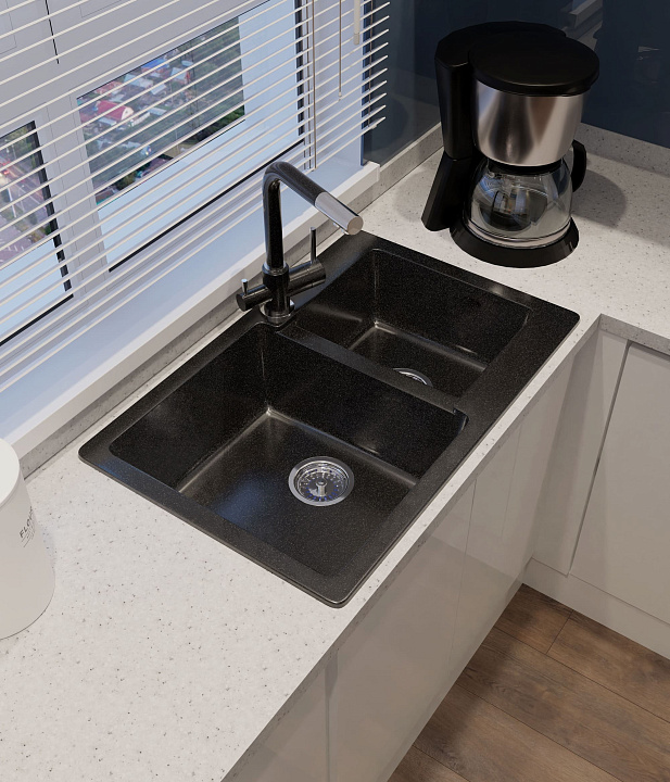 Кухонная мойка Искусственный камень PRACTIK S69 GranFest P-780K-S69 - Вид №5