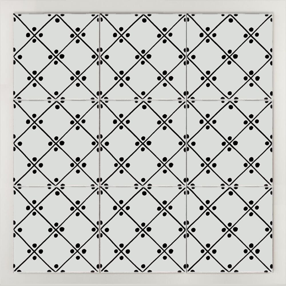 Пол / покрытие ручной работы La Riggiola черный и белый ARCH-00027097 - Вид №1