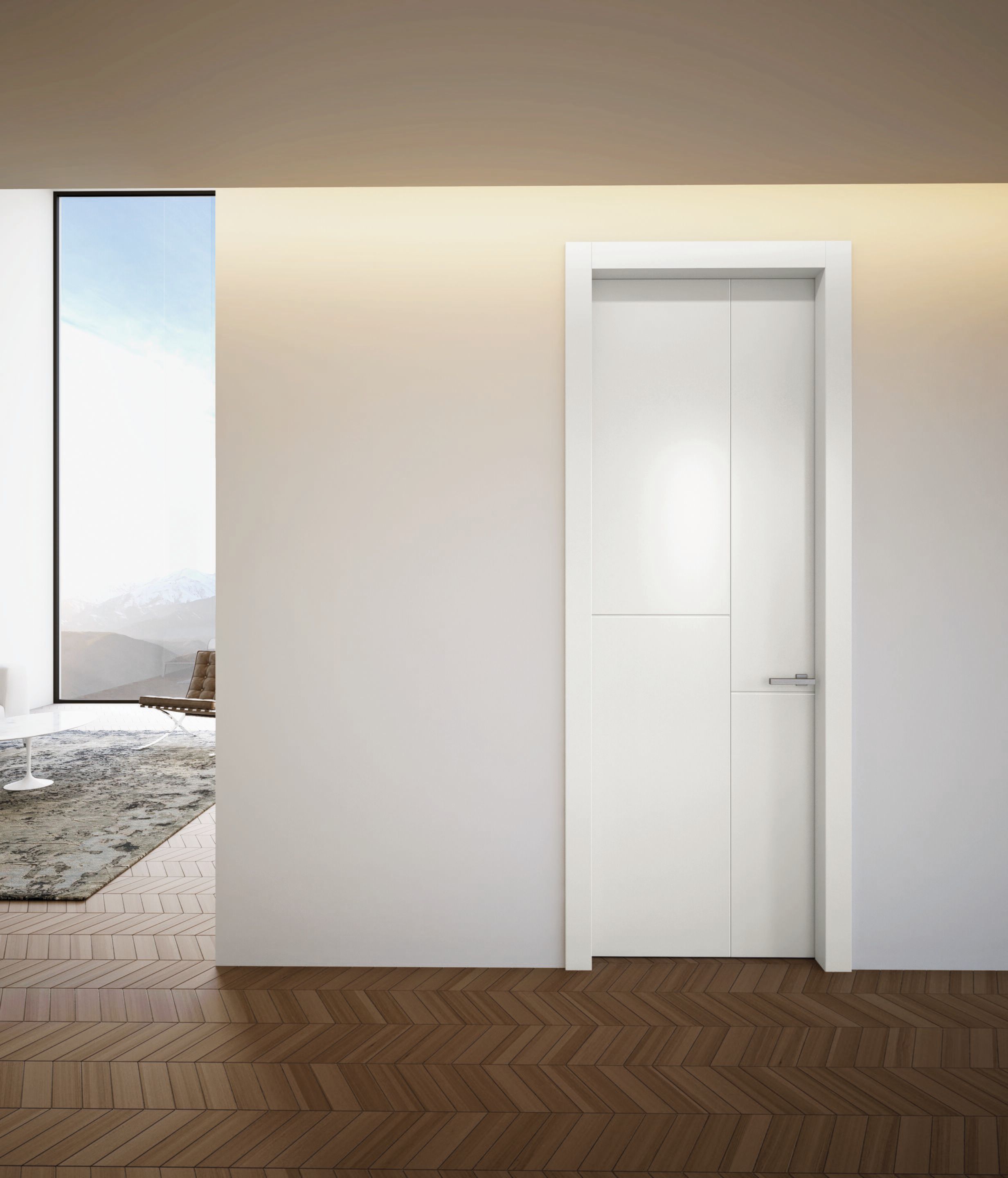 Деревянная дверь со скрытыми петлями PIVATO le porte UNICA ARCH-00106556 - Вид №8