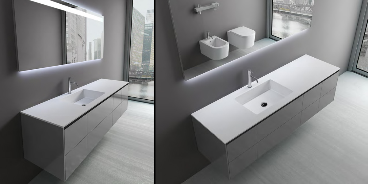 Комплект мебели №13 182,4 см Antonio Lupi PIANA Antoniolupi 13PIANA - Вид №1