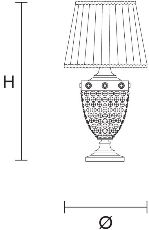 Masiero Хрустальная настольная лампа Elegantia sun-id-1424076 - Вид №2