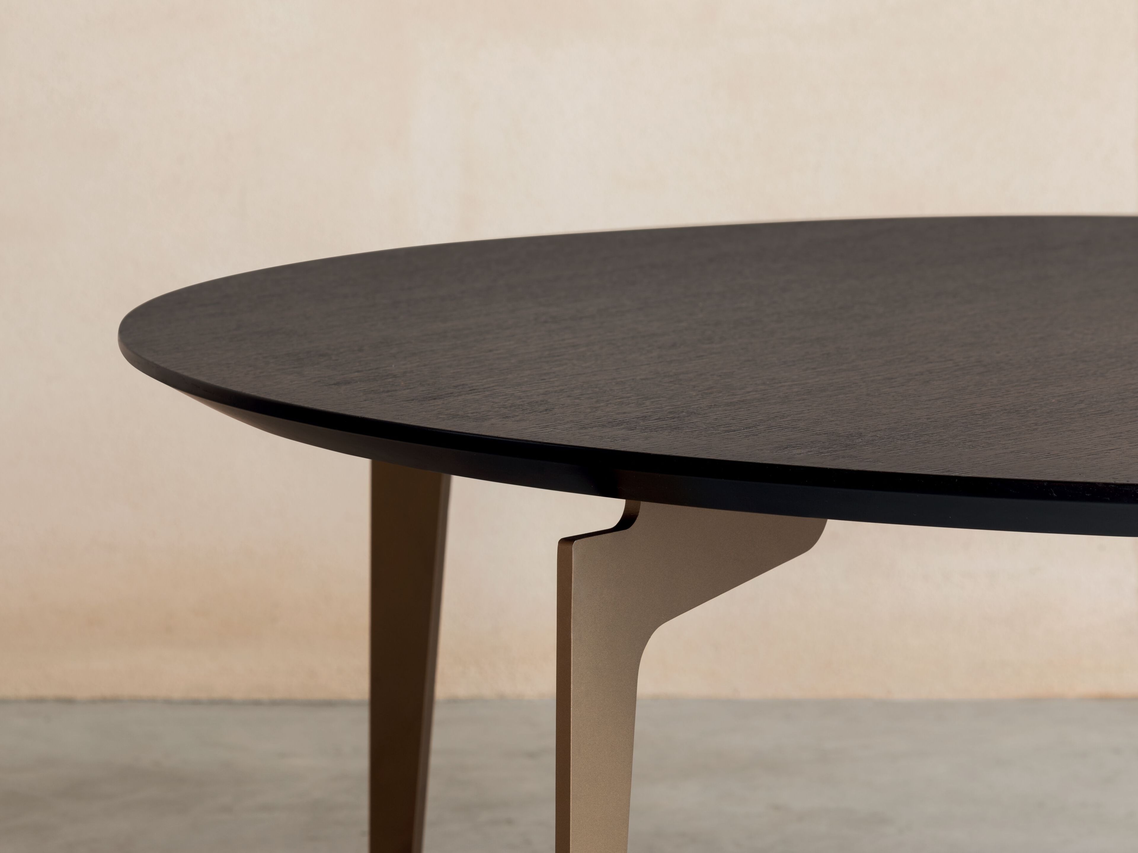 Деревянный шпон низкий круглый журнальный столик Riccardo Rivoli Modula ARCH-00098643 - Вид №3