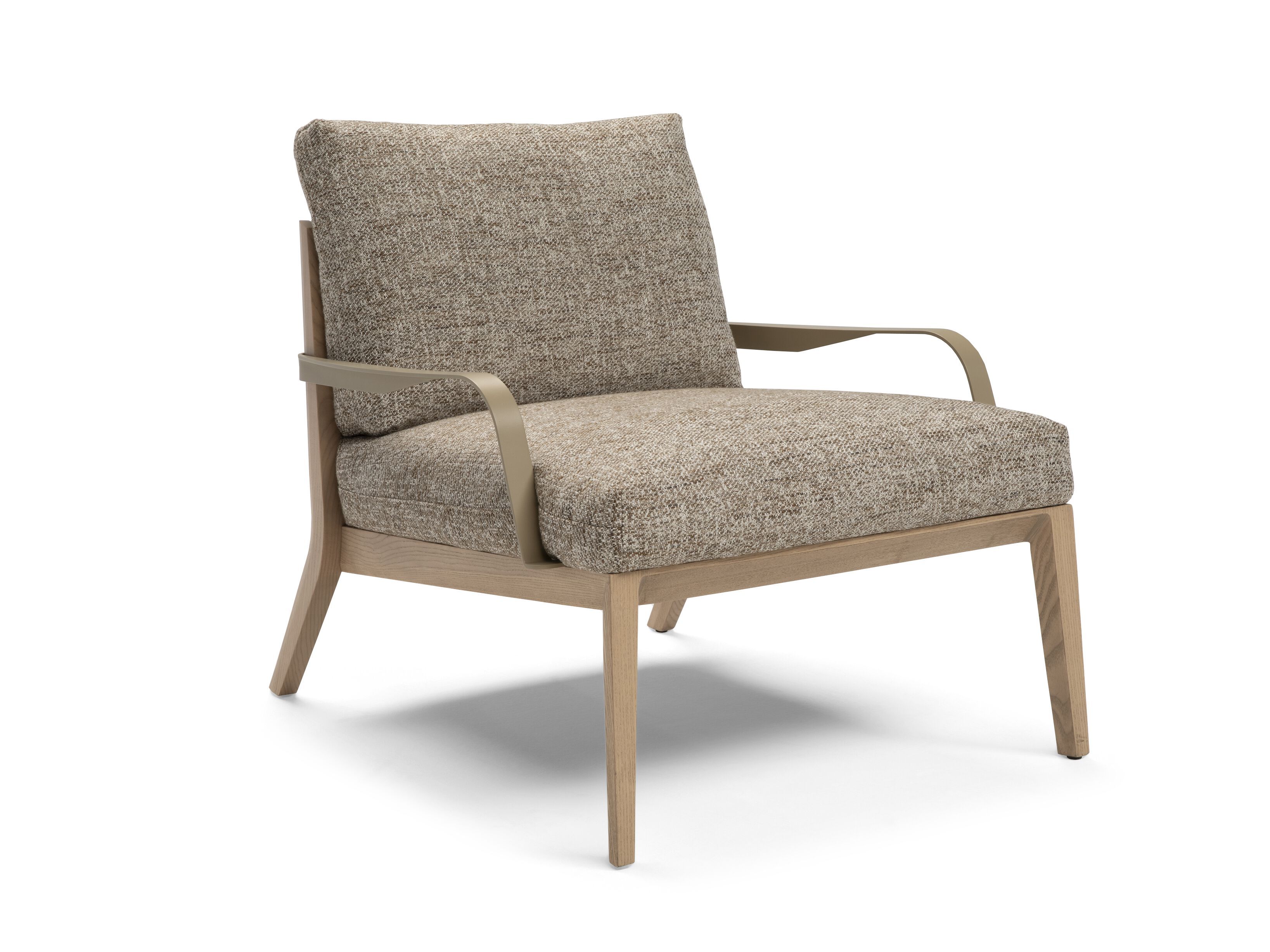 Тканевое кресло с подлокотниками Natuzzi Italia VIAGGIO ARCH-00103218