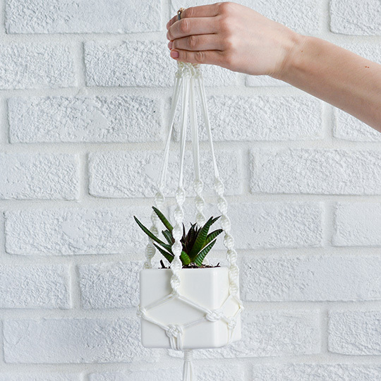 STM-3-02 Подвесное кашпо куб Экочеловеки  - Вид №1