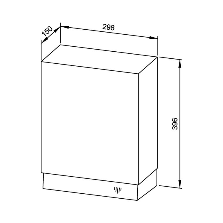 733010 Сушилка для рук с горячим воздухом WP1100 WAGNER_EWAR A-LINE Wagner Ewar  - Вид №1