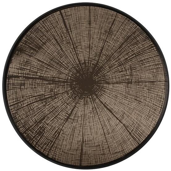 Ethnicraft Круглый поднос из дерева и стекла Classic 20407 - Вид №1