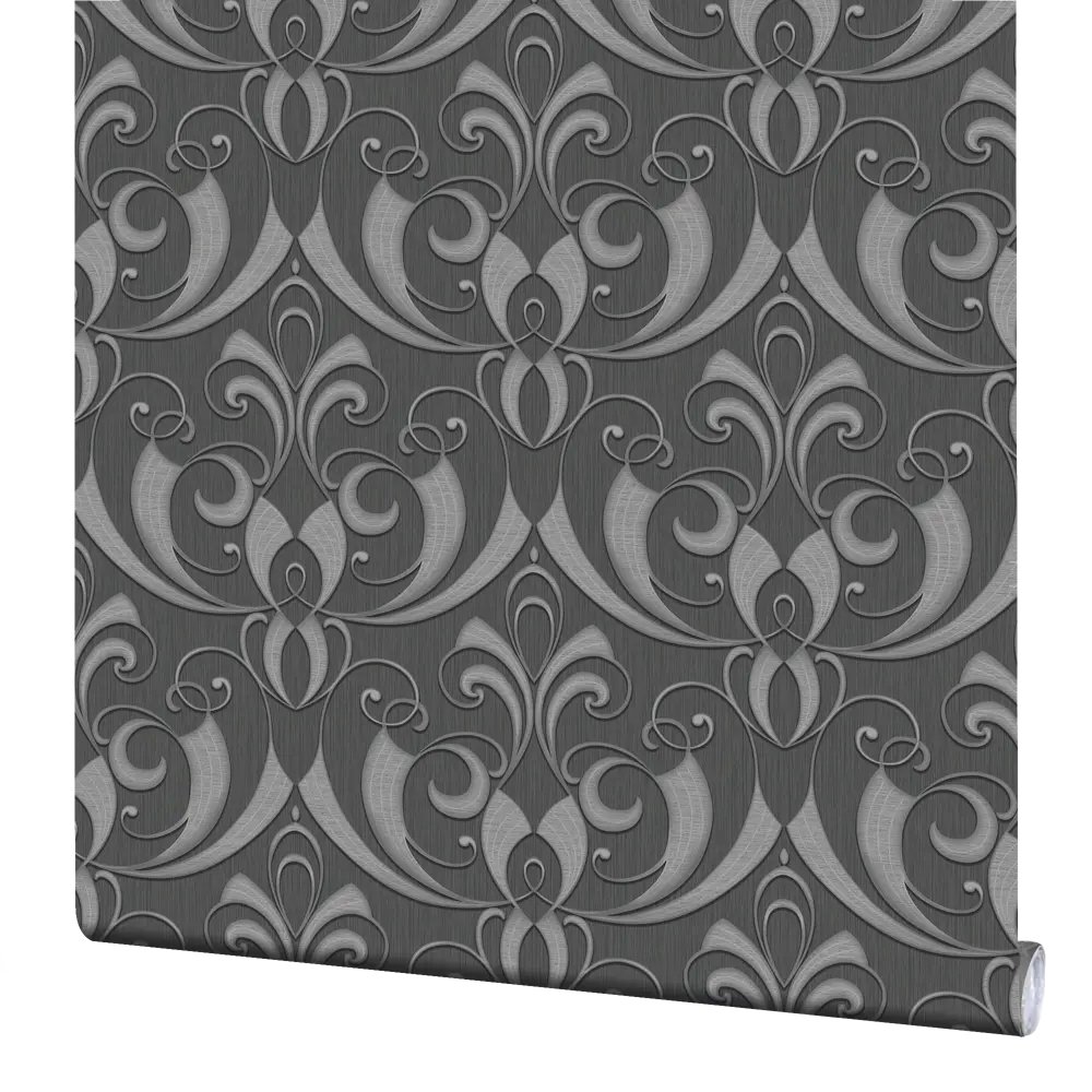 Обои флизелиновые Erismann Elegance чёрные 1.06 м 3633-7 STLM-2096936