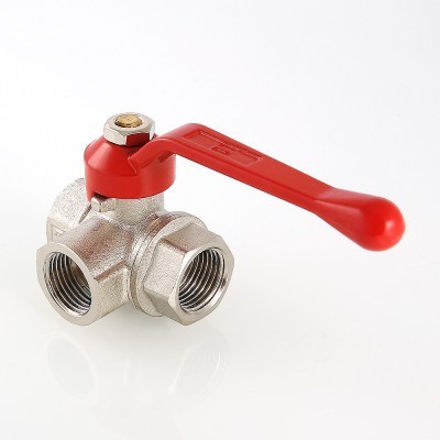 VT.361.N.05 Кран шаровой трехходовой, тип T Valtec 3/4"  - Вид №1