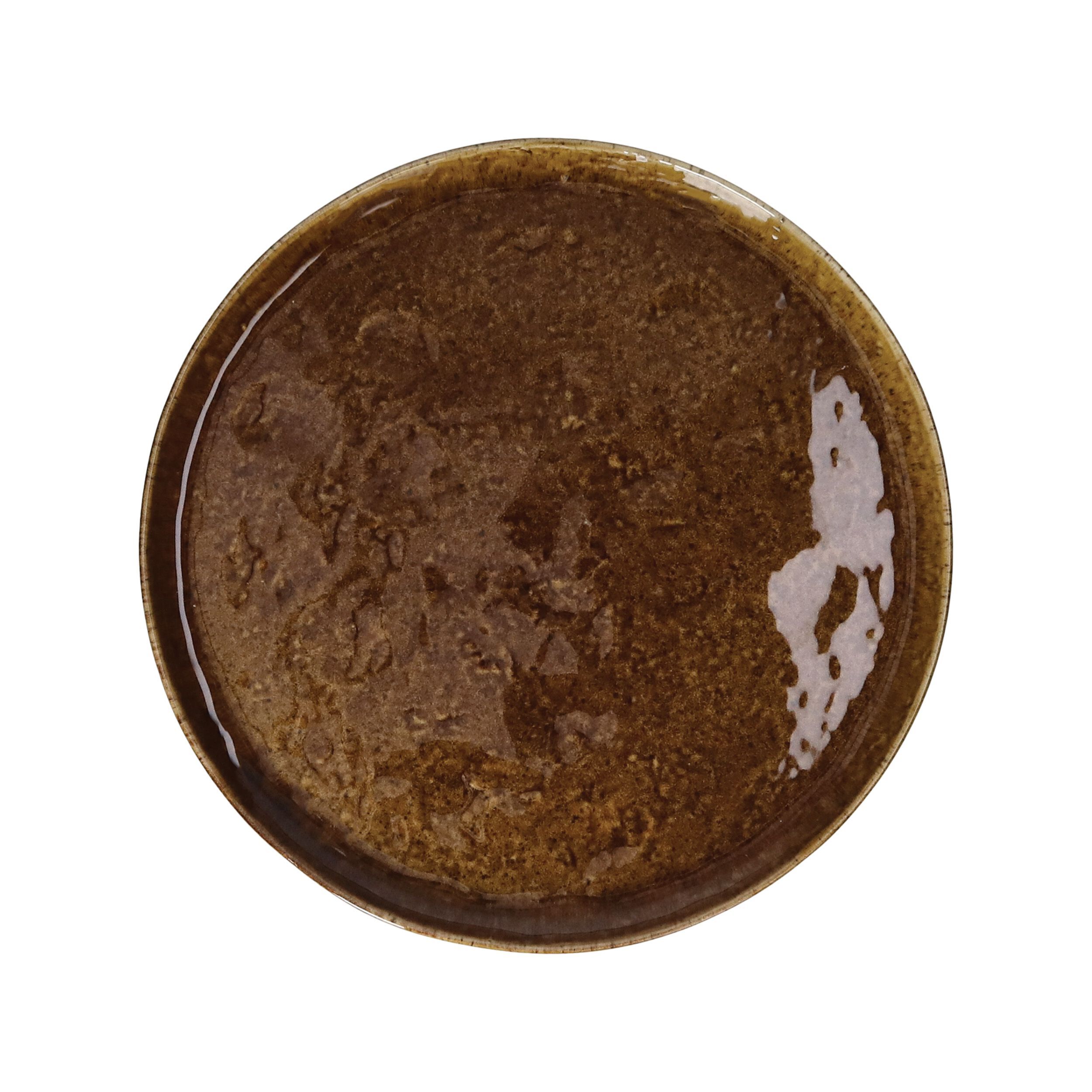 Керамическая круглая десертная тарелка POMAX Спиро ARCH-00126382 - Вид №1