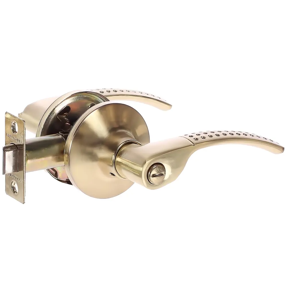 Ручка-защёлка Palladium 3903 SB BK, с фиксатором, ЦАМ, цвет матовая латунь STLM-2069511