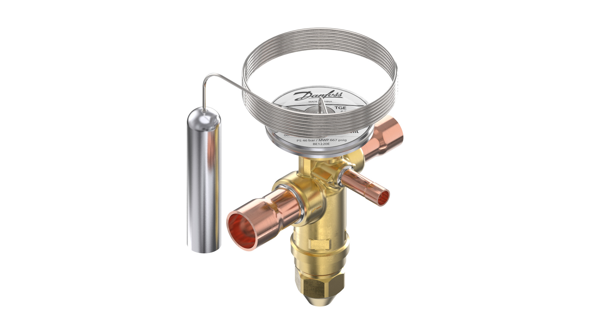 Danfoss TGE — Клапаны терморегулирующие со встроенными клапанными узлами TGE 40-26 Клапан терморегулирующий 067N3135  - Вид №1
