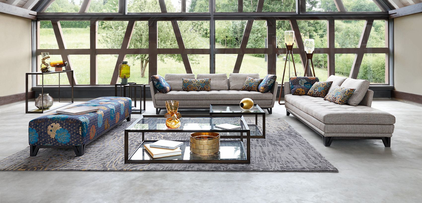 Мягкая скамейка из ткани ROCHE BOBOIS Литорал II ARCH-00144323 - Вид №2