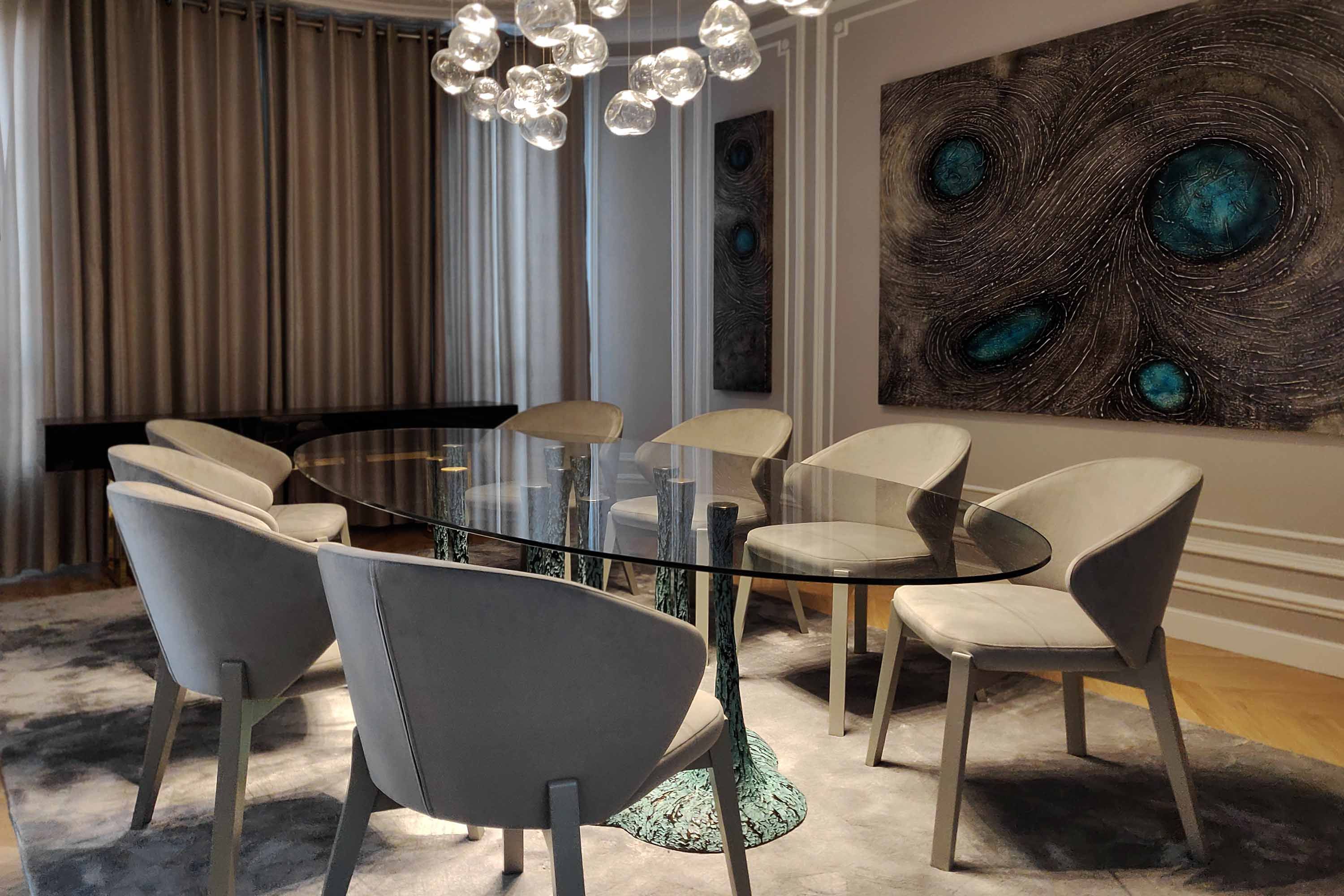 Овальный стол из стекловолокна KARPA AMAZONIA K2008A ARCH-00102103 - Вид №2