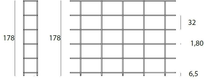 Living Divani Книжный шкаф двухсторонний лакированный Aero sun-id-1453353 - Вид №3
