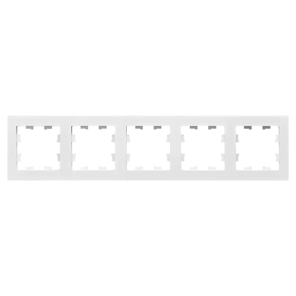 Рамка для розеток и выключателей Systeme Electric на 5 постов цвет белый AtlasDesign STLM-2134518