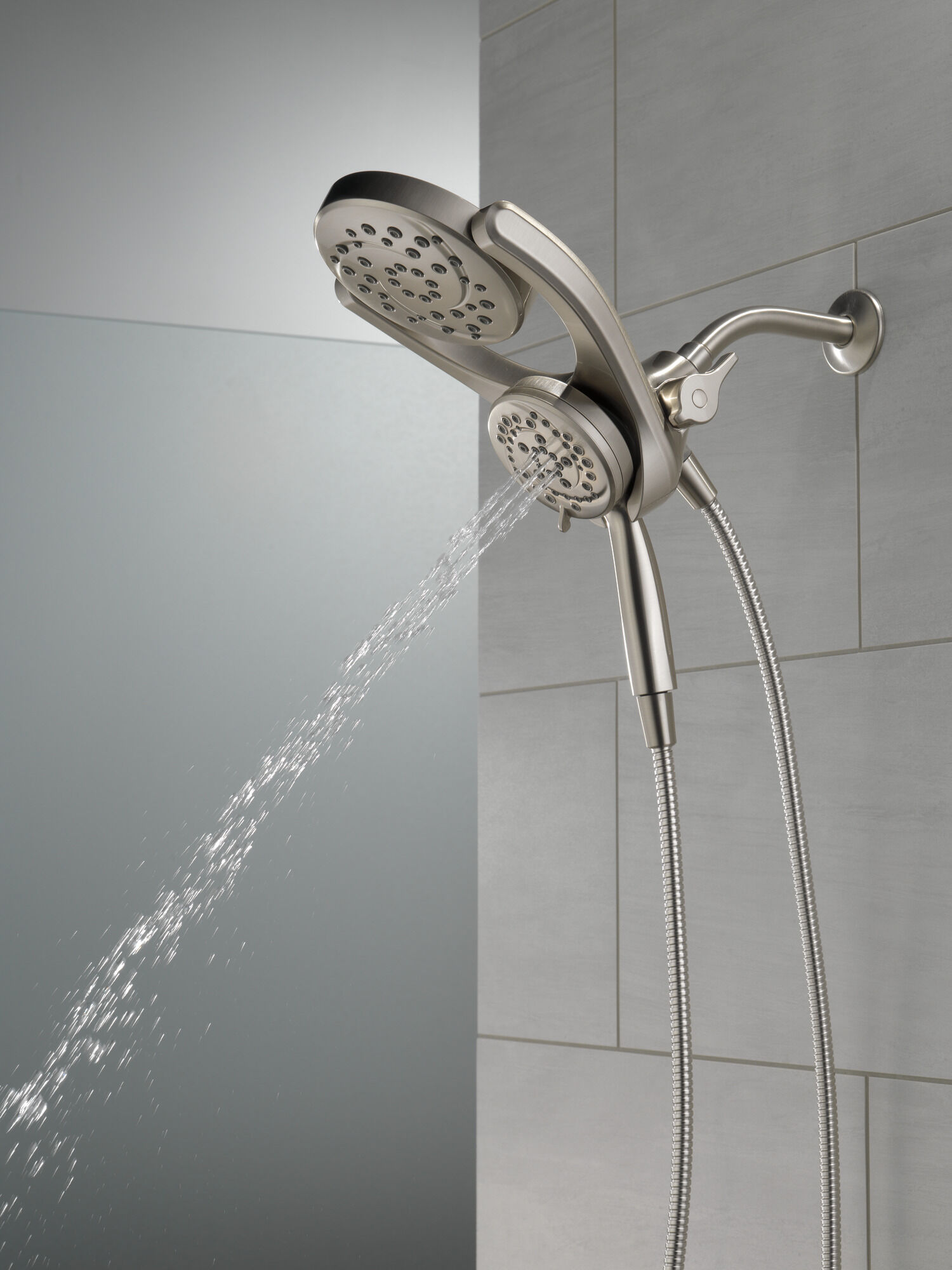 HydroRain® 4-настройка душевая лейка два в одном Delta Faucet 75699SN - Вид №15