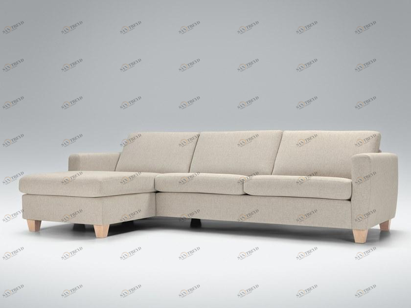 Sits 3-х местный тканевый диван с шезлонгом sun-id-1509493