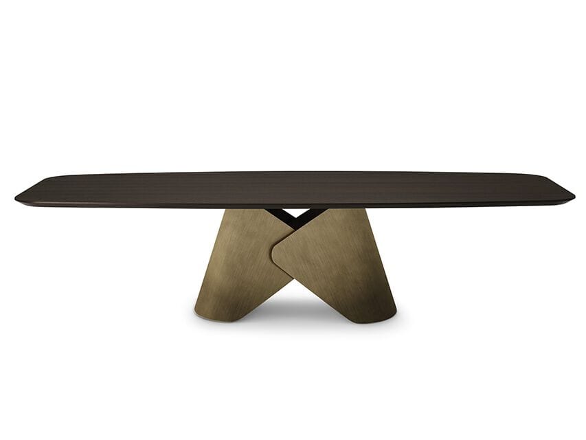 Стальной и деревянный бочковый стол Cattelan italia SCOTT WOOD ARCH-00055851