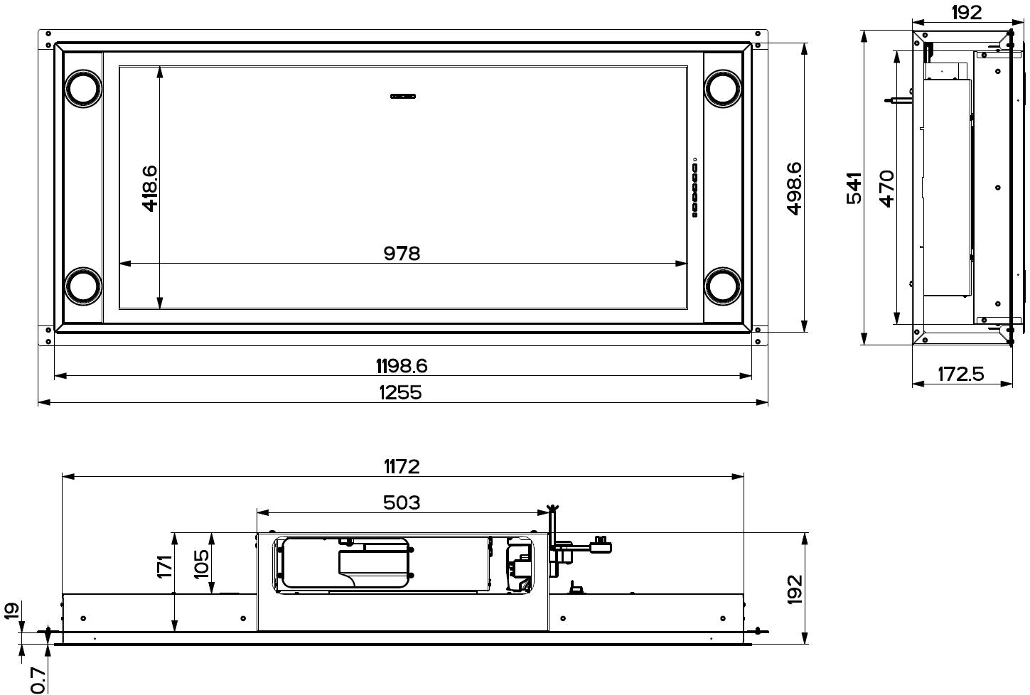 FABER Встроенная вытяжка из нержавеющей стали со встроенным освещением класса а + sun-id-1362091 - Вид №2