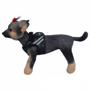 ПР0048960 Шлейка-жилет светоотражающая для собак 1 32-35см Dogmoda