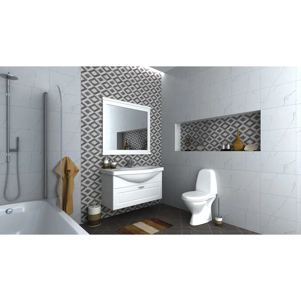 Плита напольная «Помпеи 1П» 40х40 см 1.76 цвет черный Керамин STLM-2109242 - Вид №5