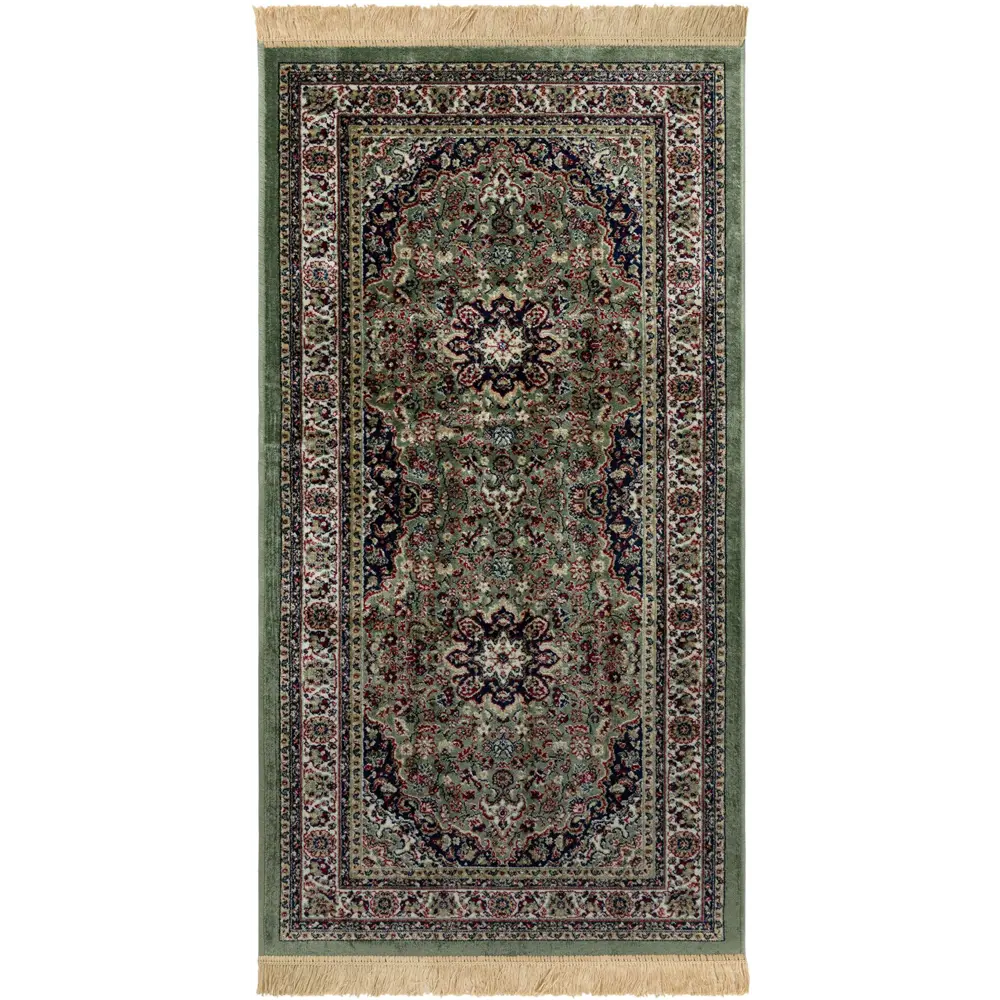 Ковер вискоза Isphahan 77801 Green 80x150 см цвет зеленый 83271477 STLM-2067566 Santreyd  - Вид №1