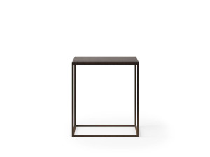 Квадратный металлический журнальный столик для гостиной
