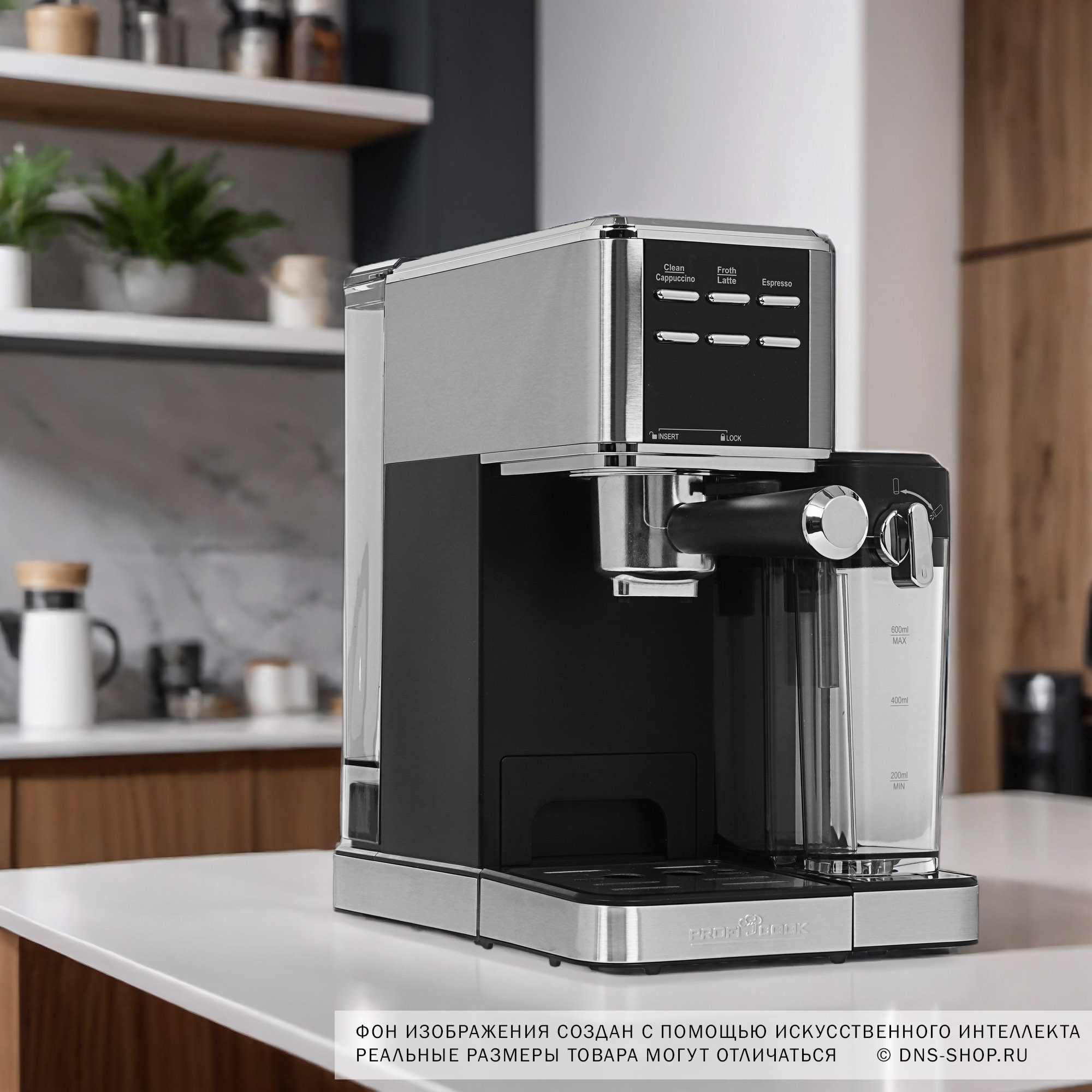 9173417 Кофеварка рожковая ProfiCook PC-ES-KA 1266 серебристый STDN-0015926 - Вид №13