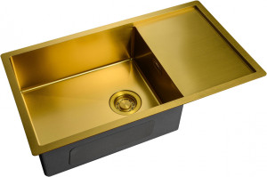 Мойка кухонная ZorG Light ZL R 780440 BRONZE из нержавеющей стали, бронза