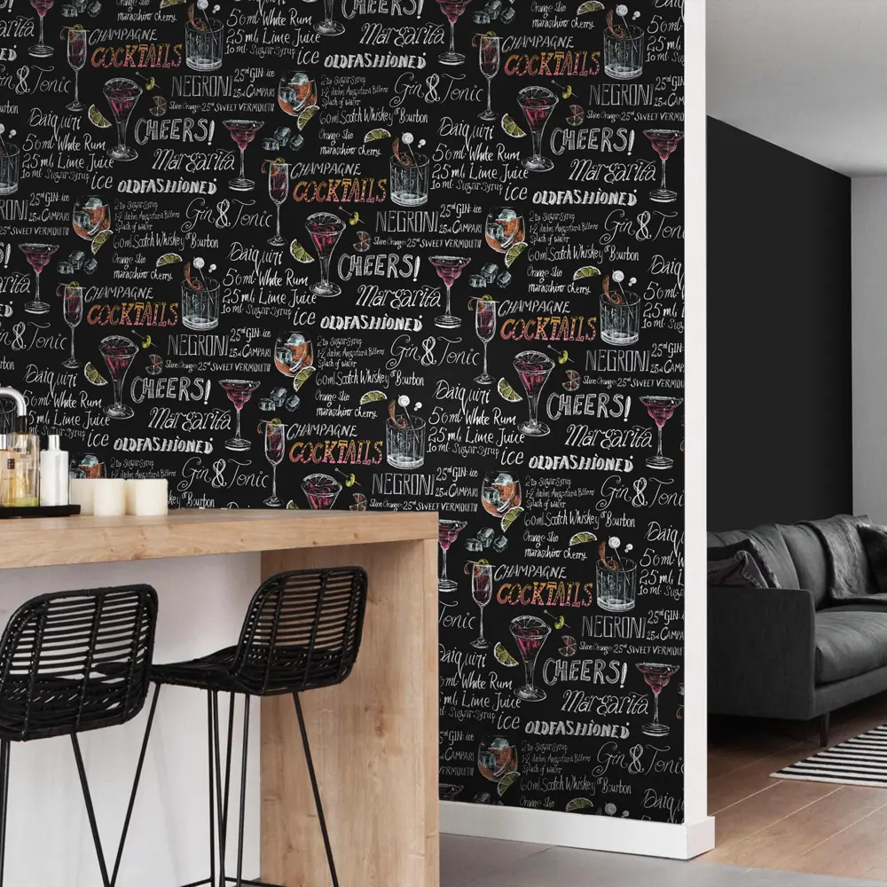 Обои флизелиновые Erismann Apero черные 1.06 м ЭР60504-03 STLM-2180889 - Вид №4